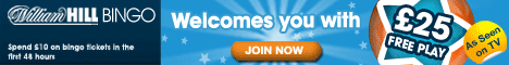 william hill bingo offer